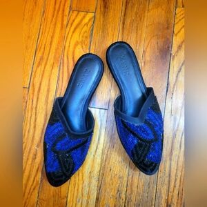 Zyne Bobbie Beaded sandal 100%‎ Handmade EUC Boho Festival Coachella